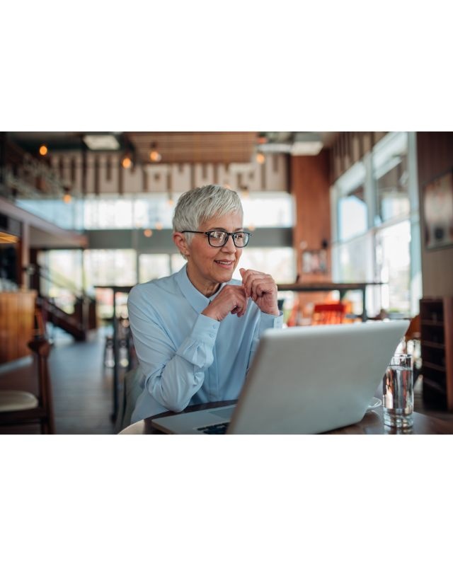 Woman on a telehealth video call